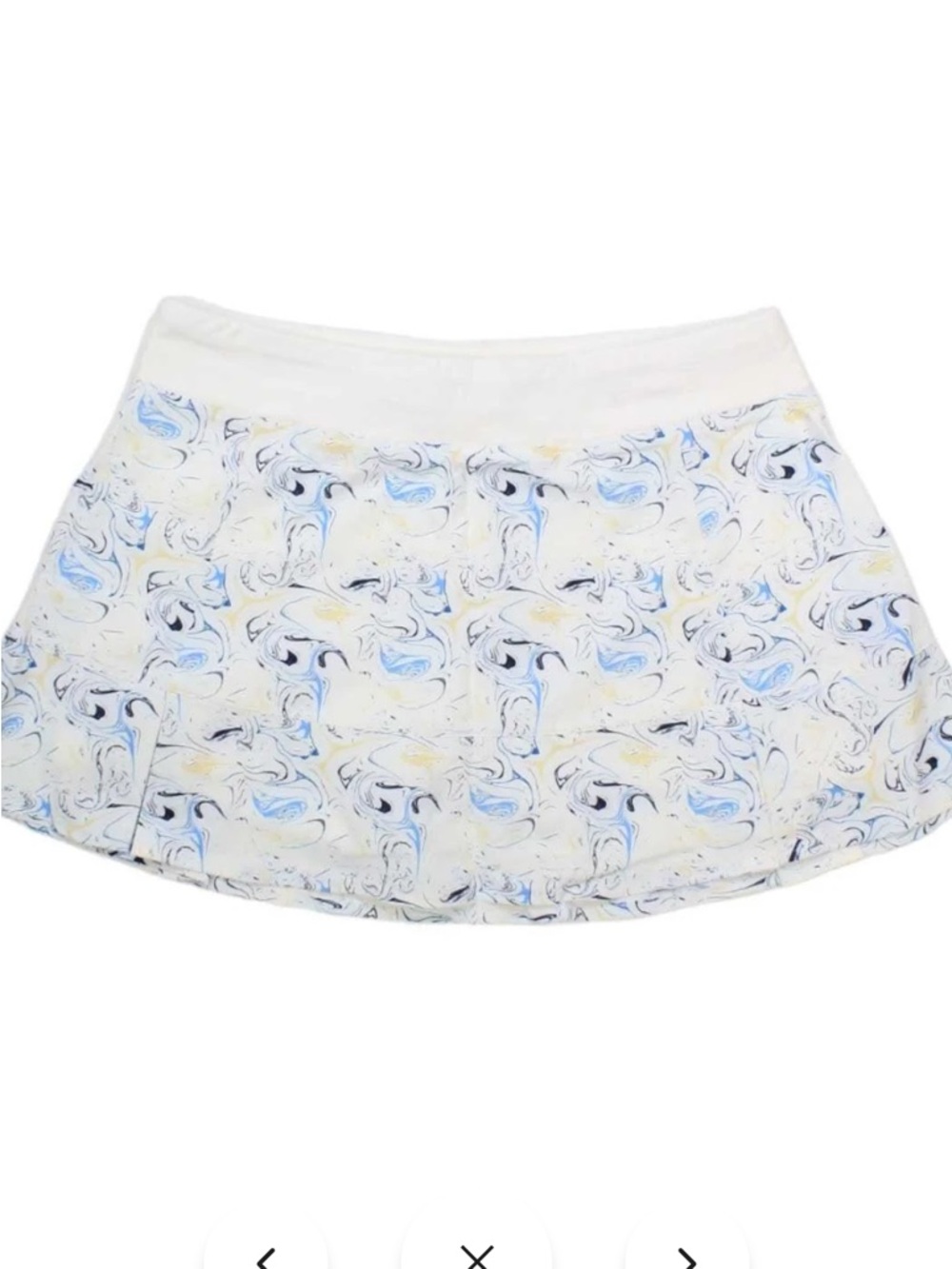 Tasc performance athletic mini skirt white (tidal wave)